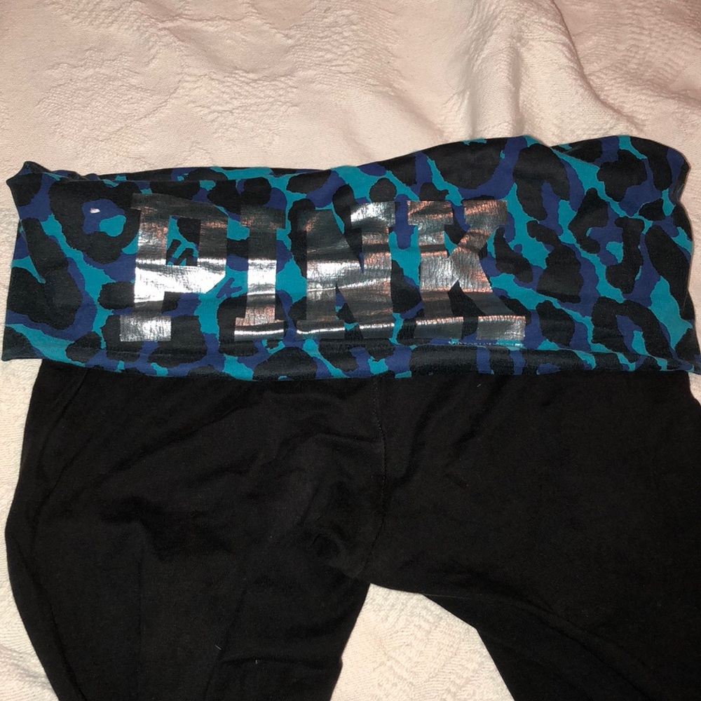 Victorias Secret Pink black yoga pants